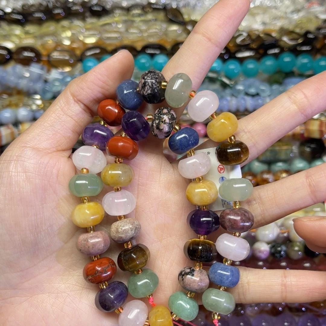 颈饰水晶未镶嵌天然多宝南瓜珠卡12➕长条38厘米