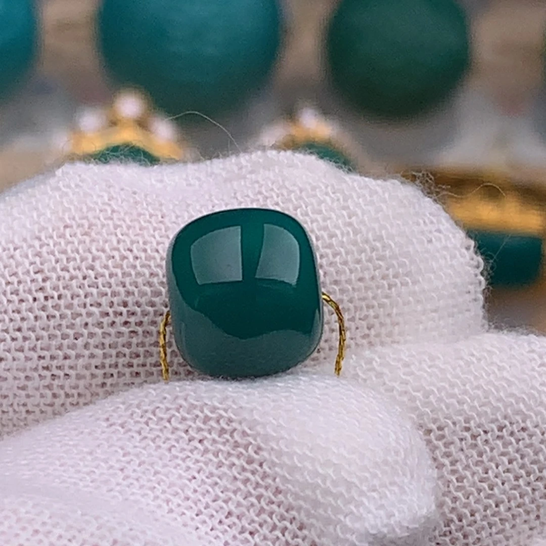 未镶嵌绿松石珠宝奇石10mm