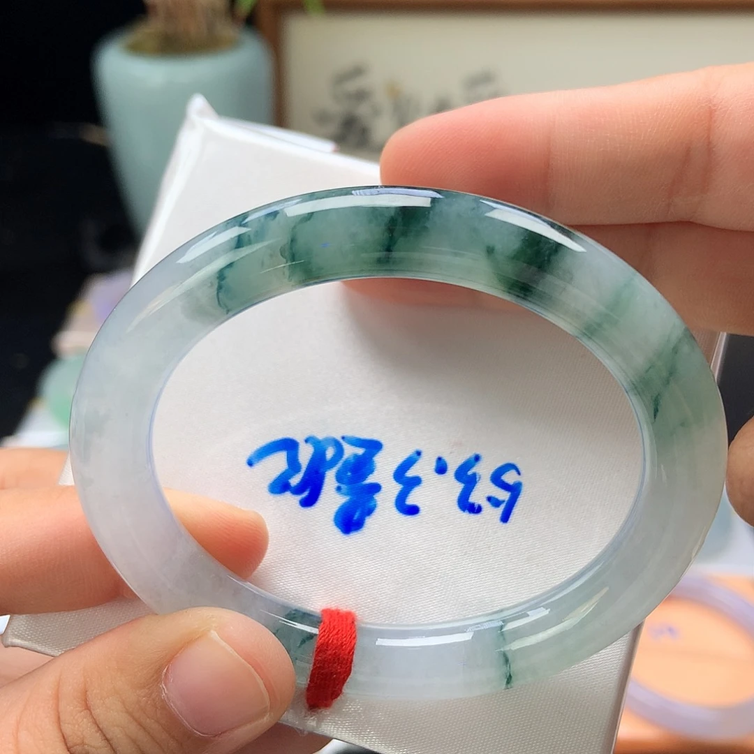 未镶嵌手镯翡翠14号 冰飘花贵妃