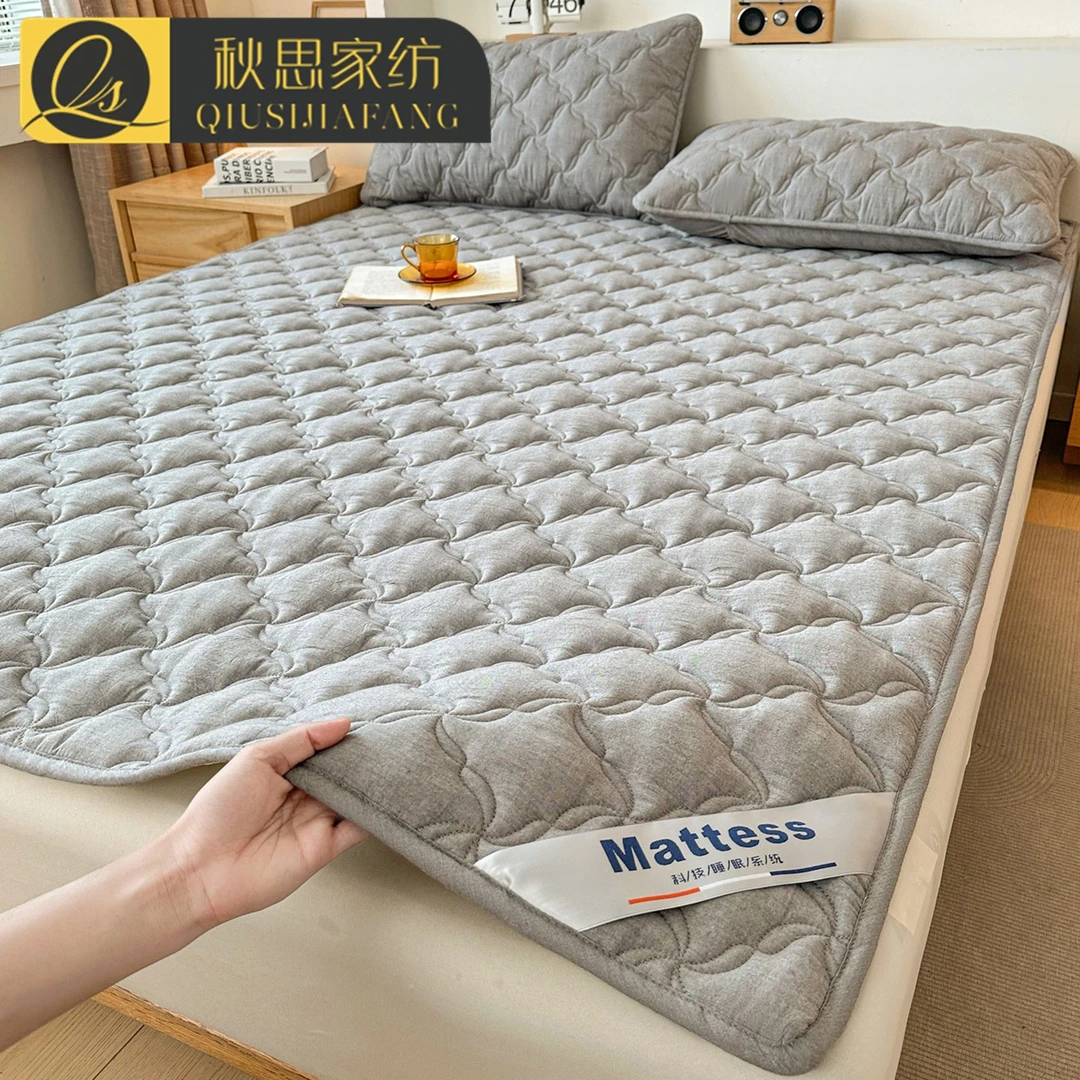 全棉水洗棉床垫单件简约风2025新款纯棉夹棉抗菌床褥宿舍单人床盖