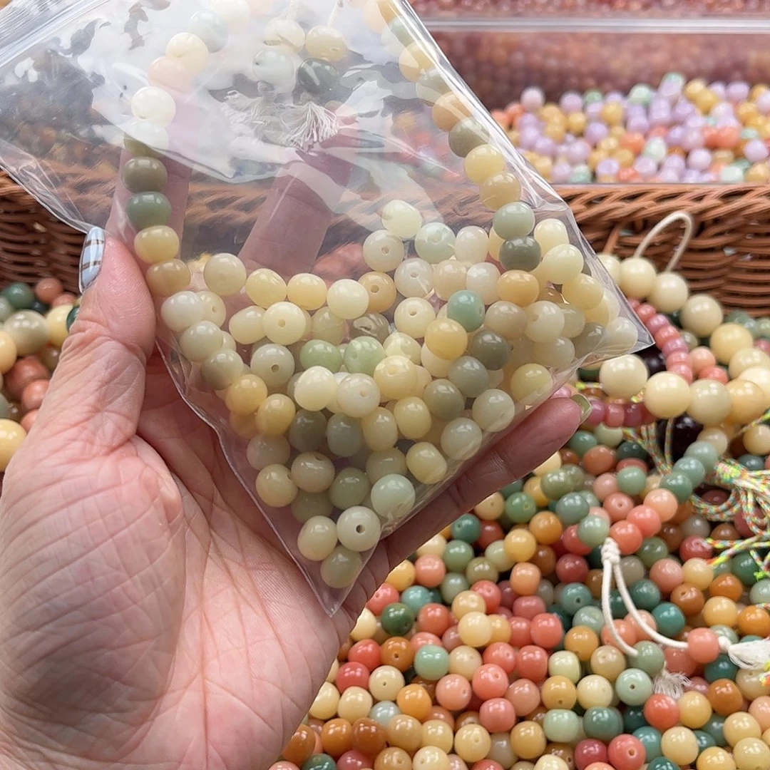 白玉菩提吊坠a/9mm/100颗锅底