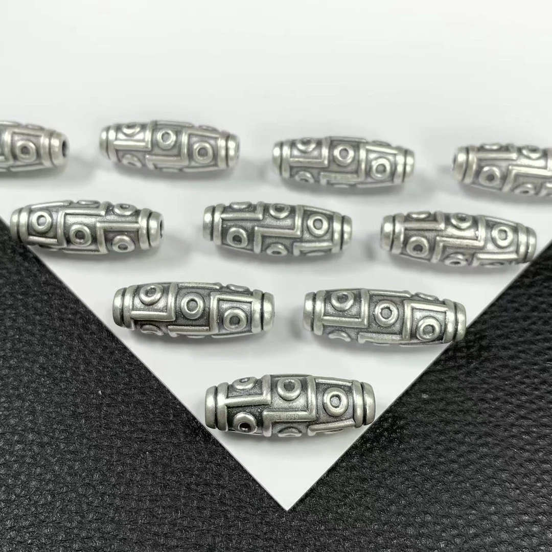 足银银制品 「戴琴珠宝」DQ4632-足银8mm桶珠(发其一)