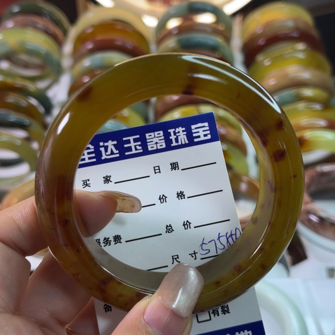 未镶嵌蛇纹石玉手镯