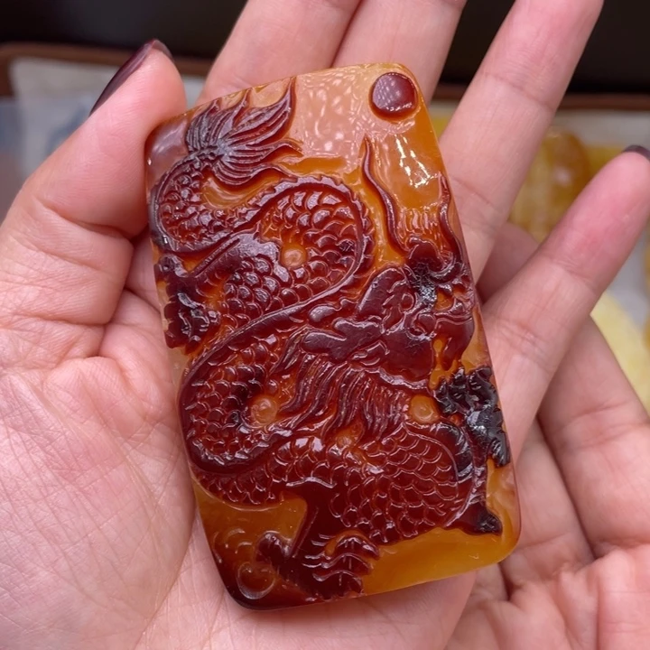 琥珀吊坠(不含链)未镶嵌