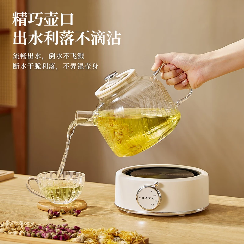 家用长效保温花茶壶全玻璃大容量养生壶办公多功能静音烧水壶送礼