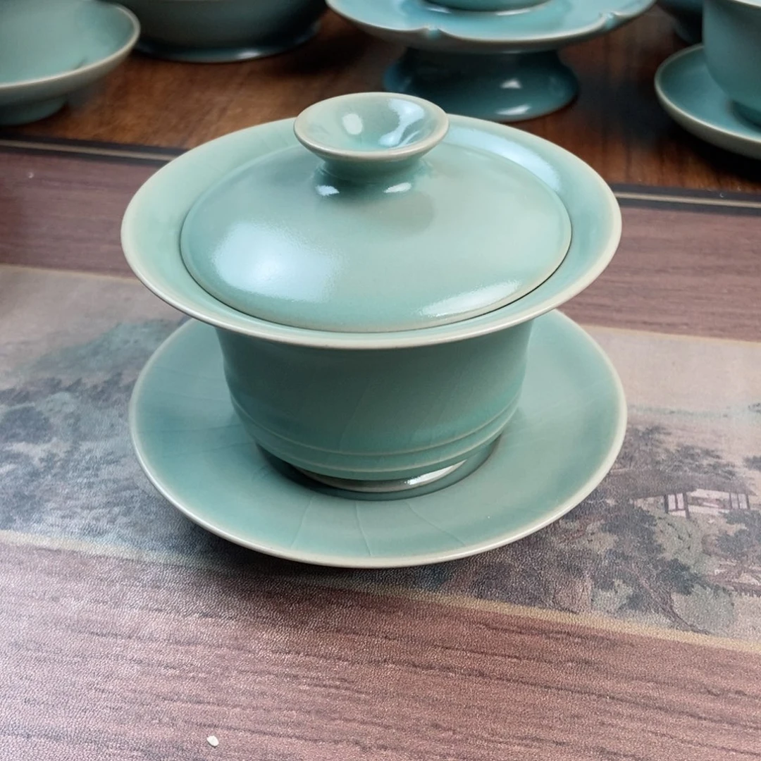 摆件陶原产地原矿汝瓷～茶器