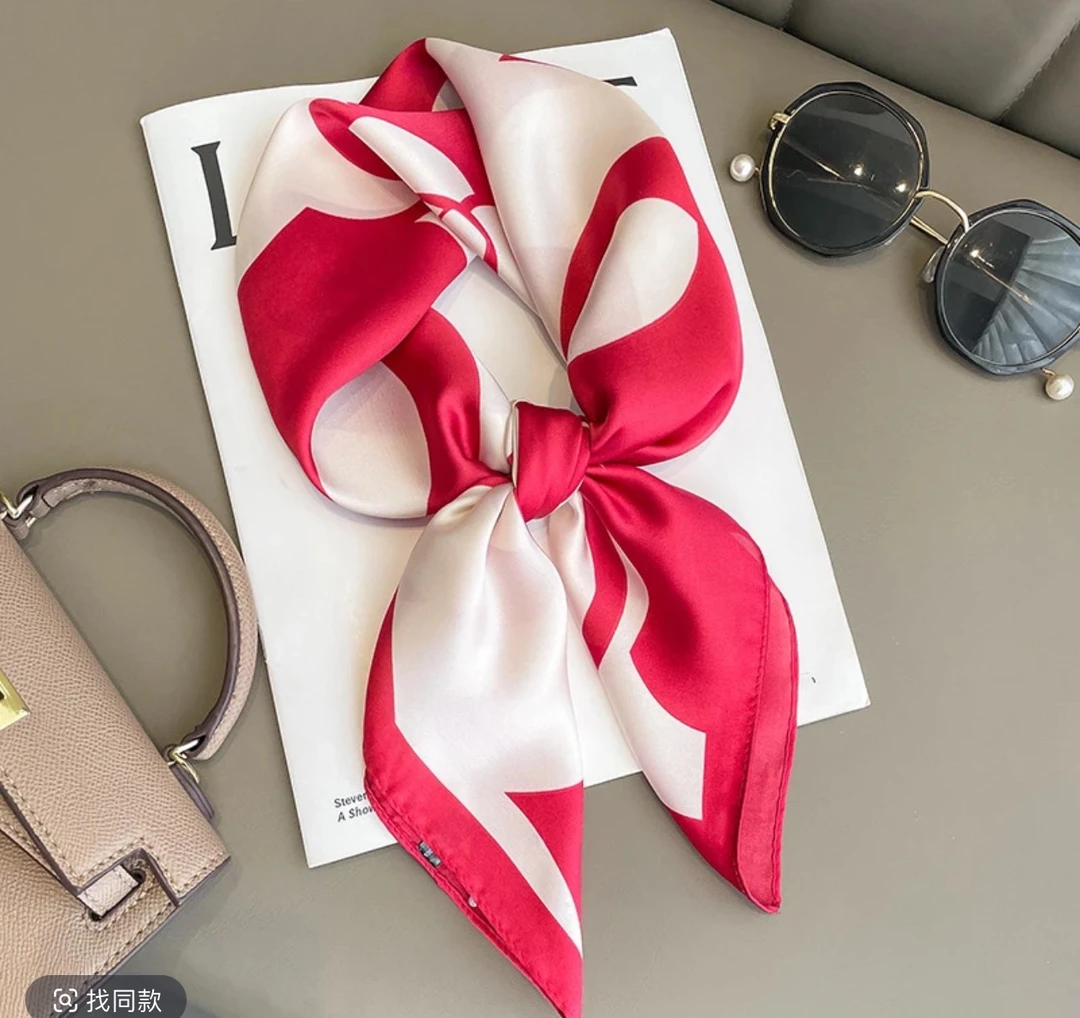 仿真丝 70*70 丝巾 时尚百搭气质洋气女士夏季