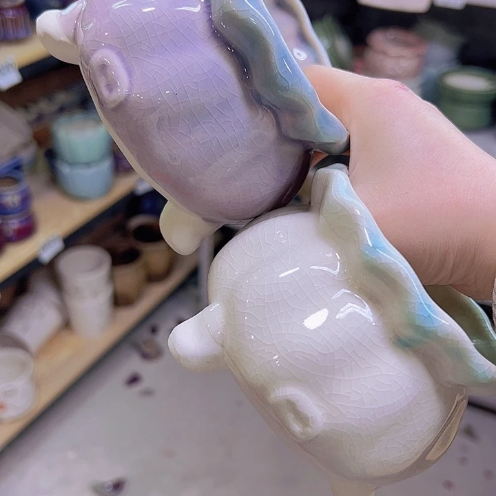 红陶陶瓷花盆当场满12包邮