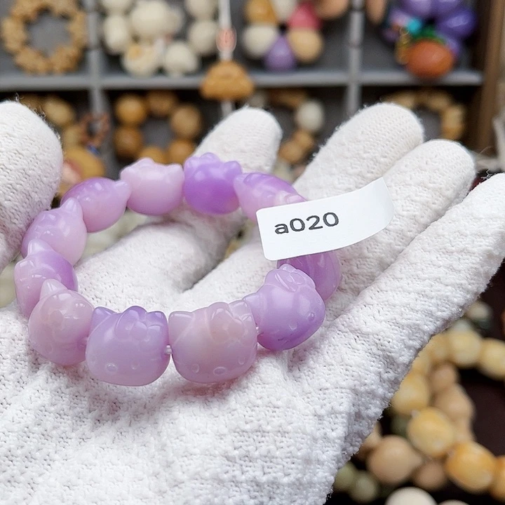 吊坠菩提根/象牙果a020KT猫15mm通货一串