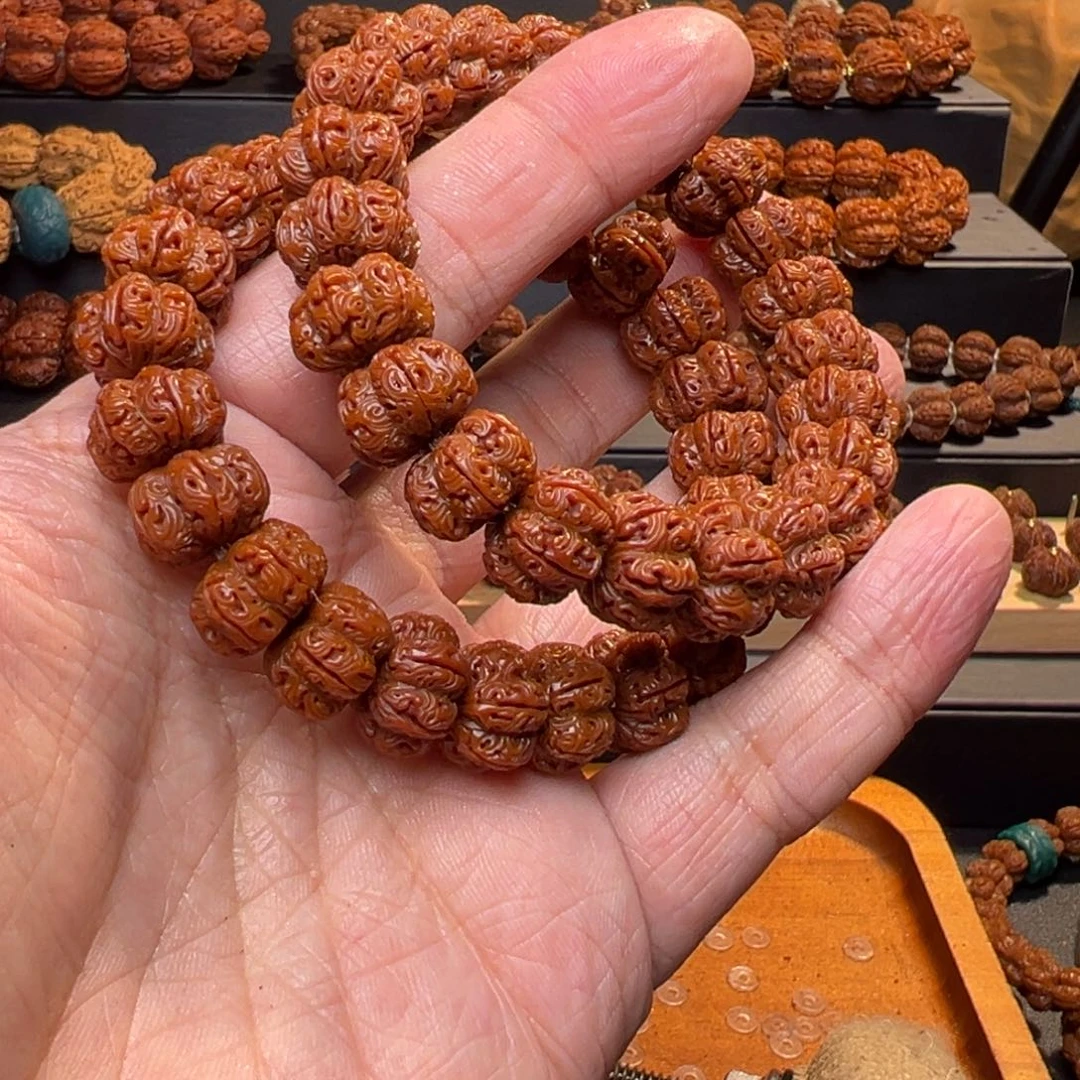 金刚菩提手串宙*13尺寸雪花龙珠