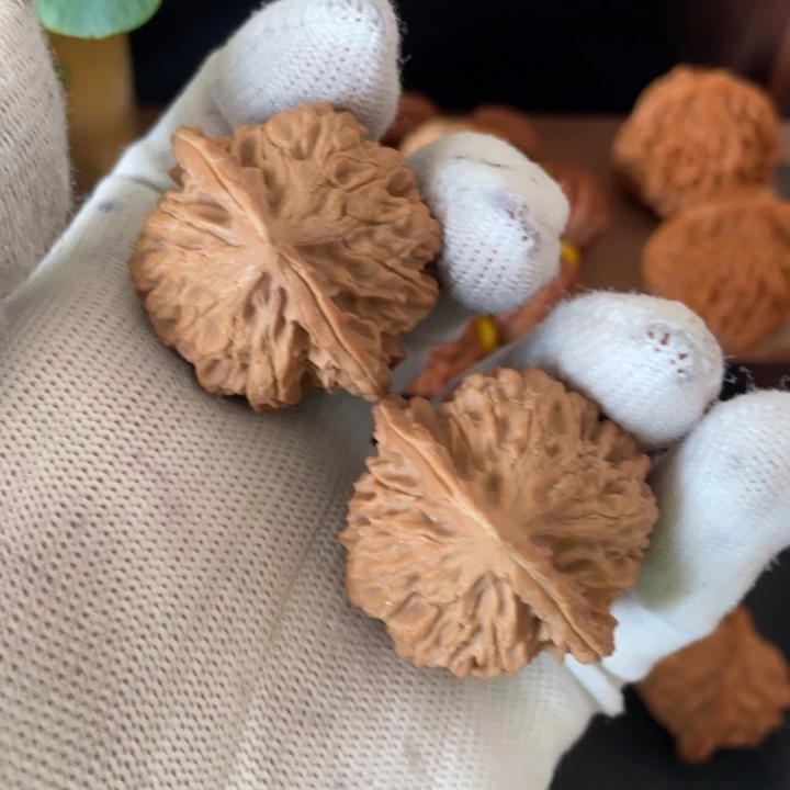 核桃把件秦岭核桃的品种繁多狮子头
