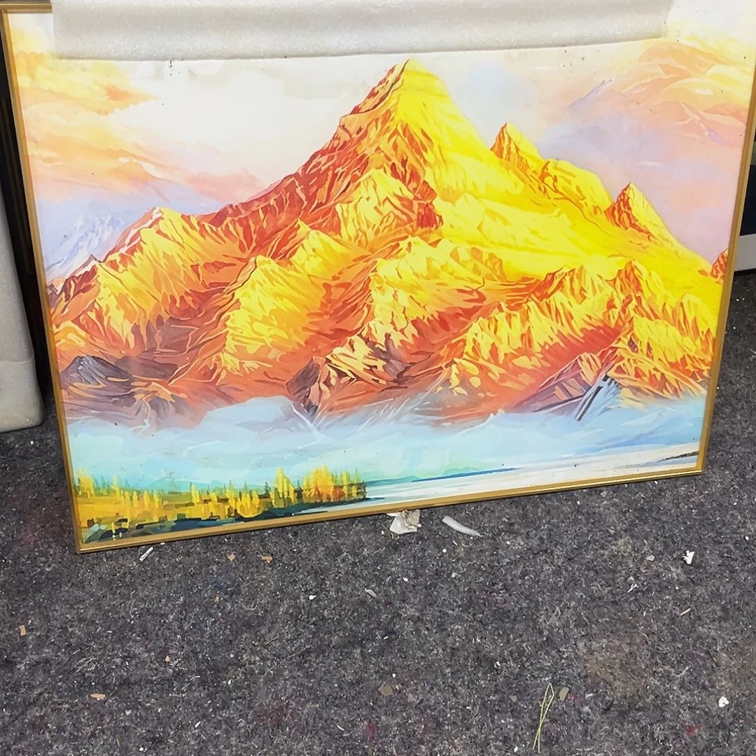 横款60*80金山挂画