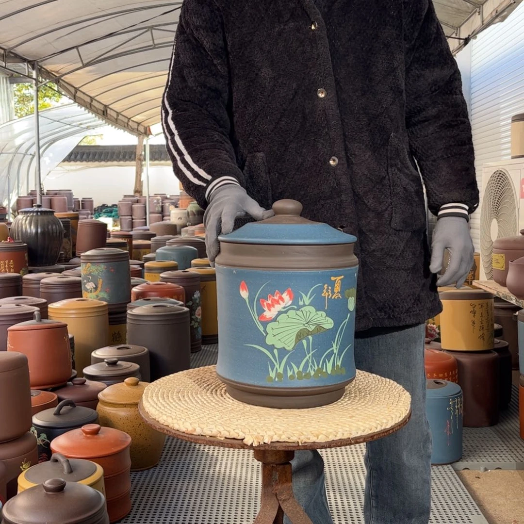 紫砂茶叶罐8 饼茶叶罐