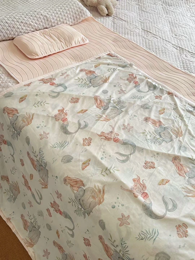 夏季家纺单件印花柔软凉凉家居毯天丝（120*150）