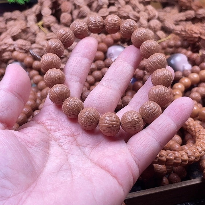 手串猴头核桃1.4同尺磨盘风羽
