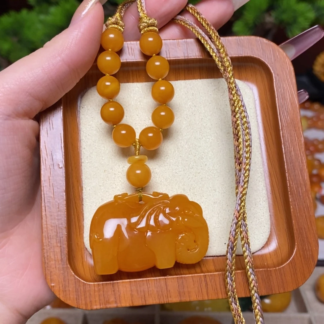【闪购商品】蜜蜡颈饰未镶嵌项链