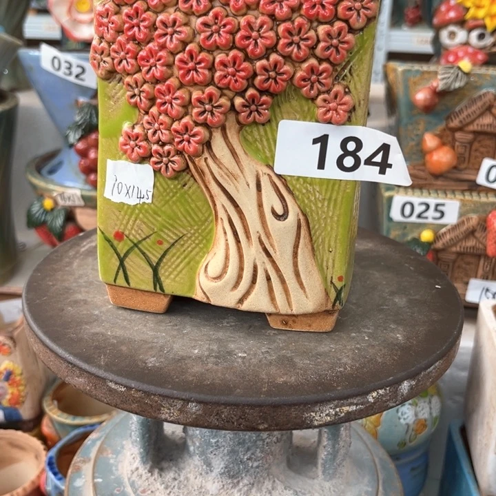 紫砂花盆粗陶材质多肉花盆