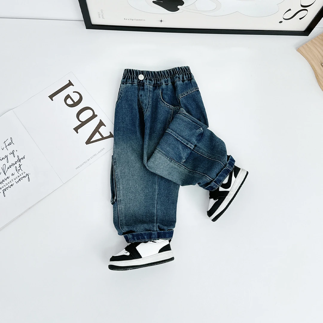 男童裤子春秋款儿童牛仔裤2025秋新款秋装 CXF3694 悠悠童话童装