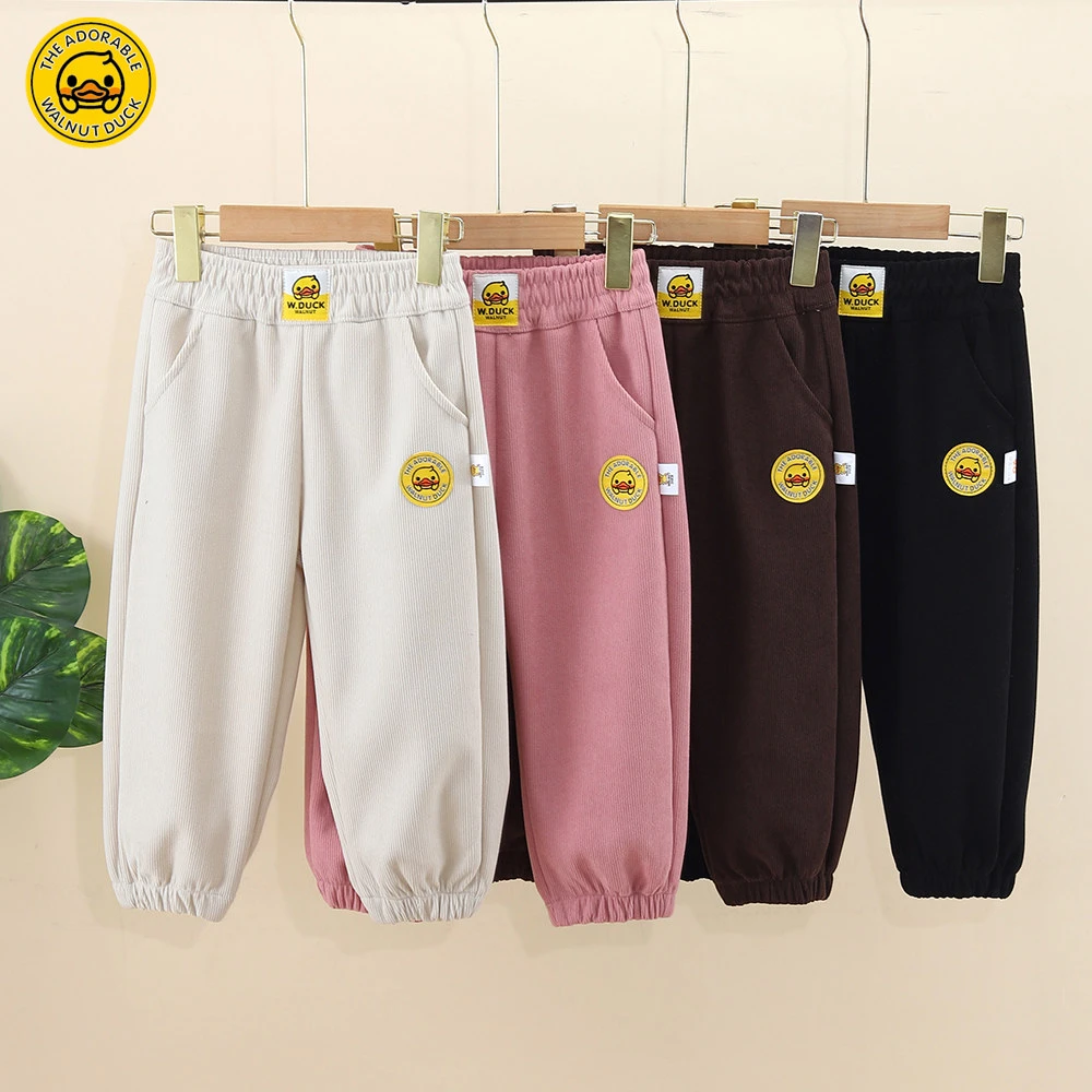 （拍一发二）核桃小鸭儿童裤子休闲运动裤秋装卫裤男女宝宝时尚裤子