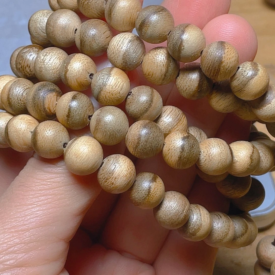 ****光沉香达拉干多圈手串108颗19.3克