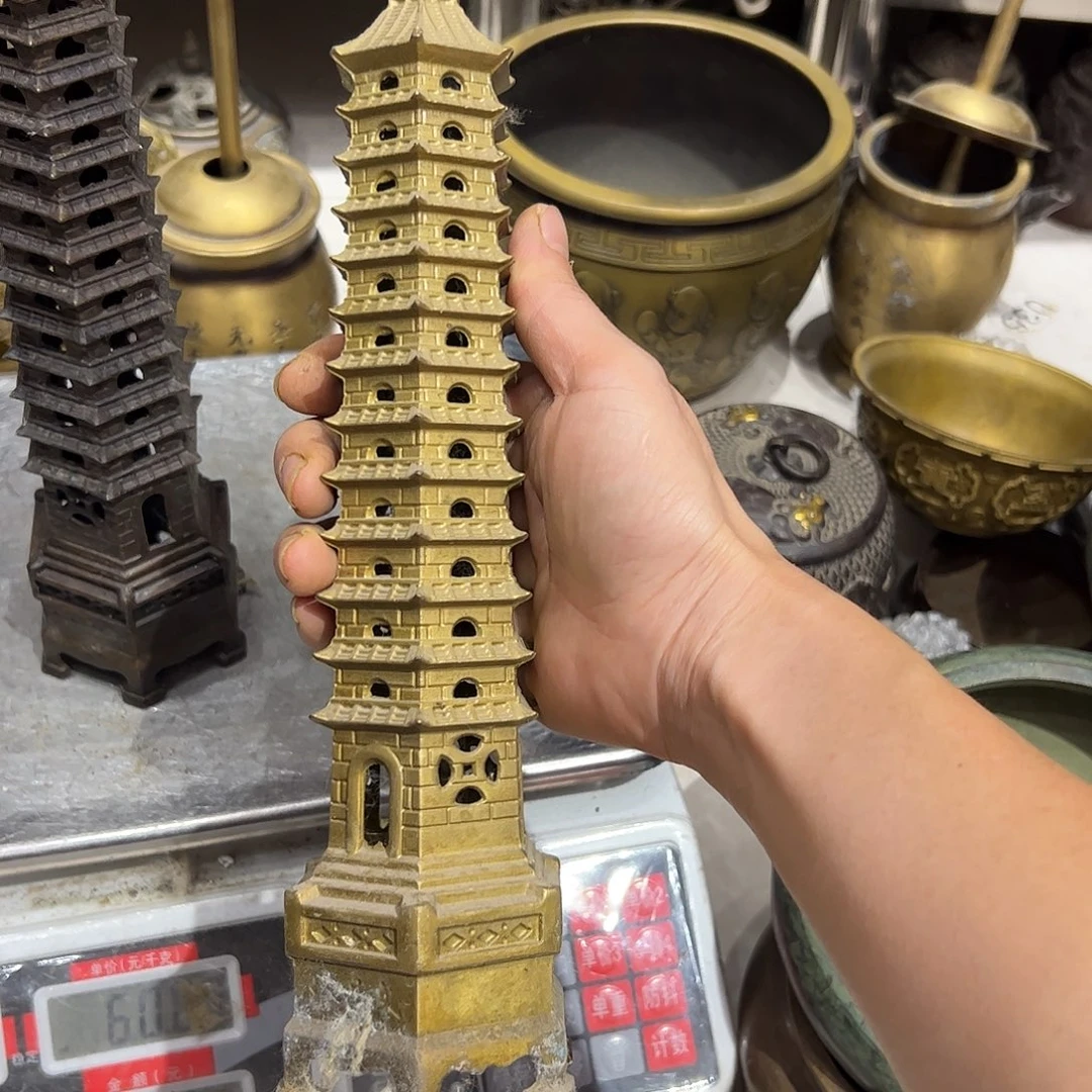 退*步微瑕疵黄铜摆件工艺品
