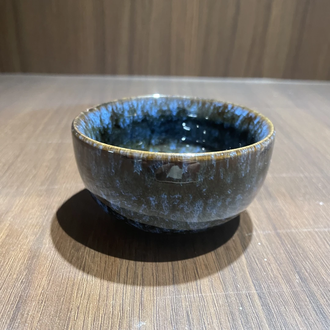 景德镇陶瓷福利蓝釉小缸杯