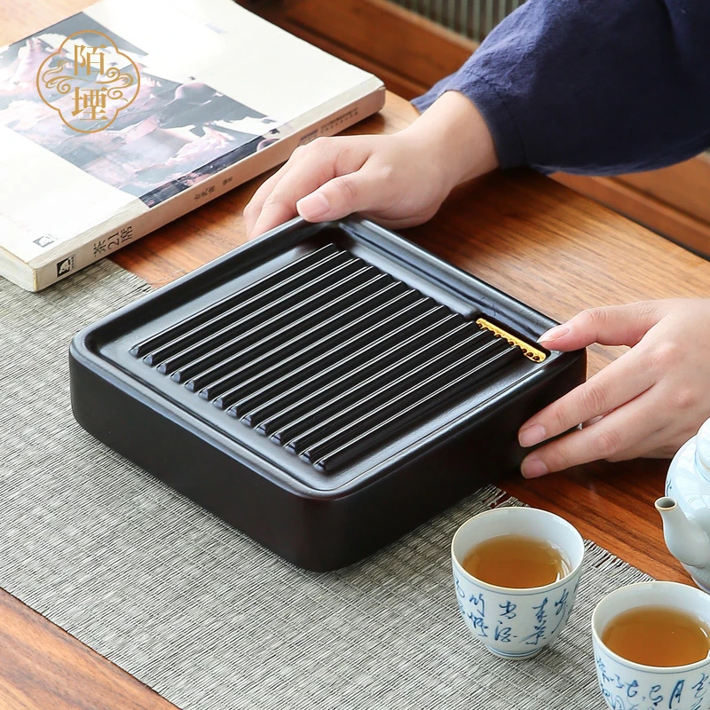陌堙|小型壶承茶盘 茶壶茶台干泡盘茶具功夫茶道配件泡茶简约泡台