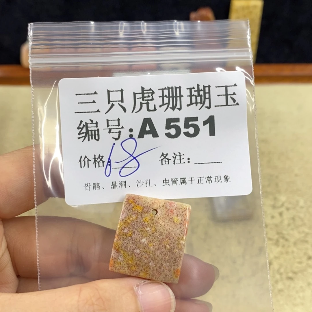 硅化珊瑚（珊瑚玉）1未镶嵌@****?