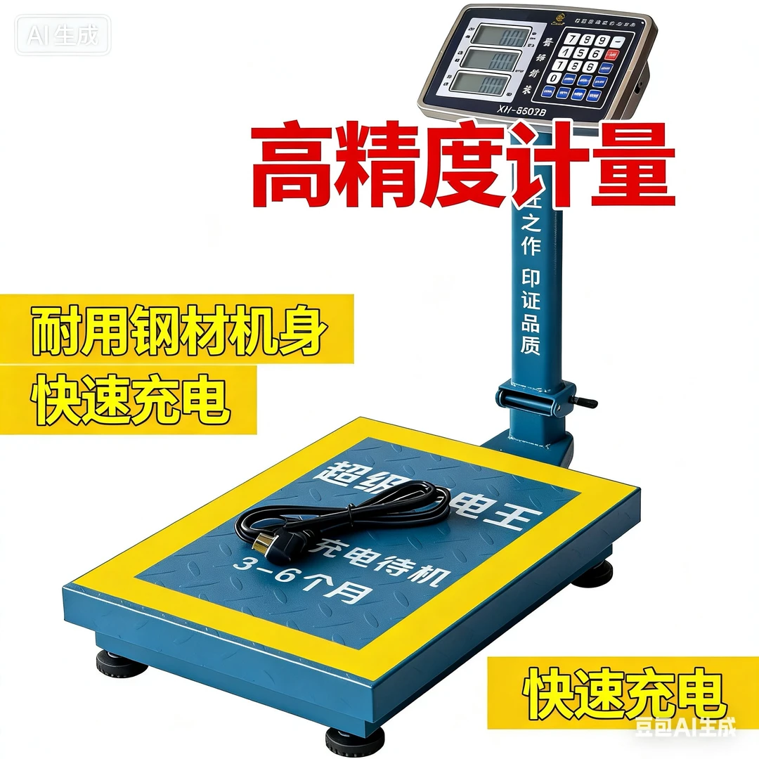 高精度多功能防水折叠电子秤家用商用一体秤