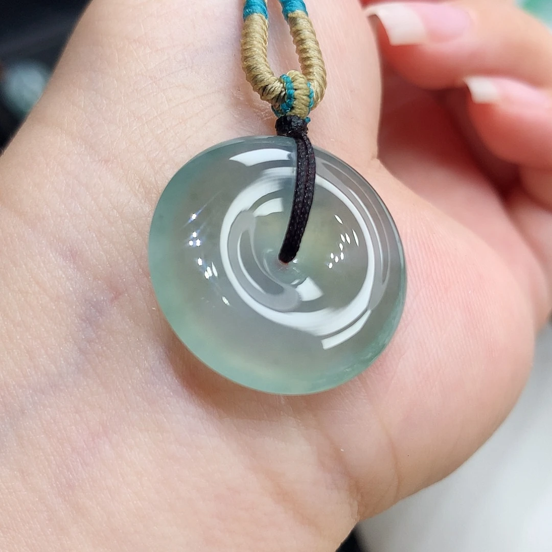 翡翠未镶嵌胸饰翡翠121，23.5/5.9