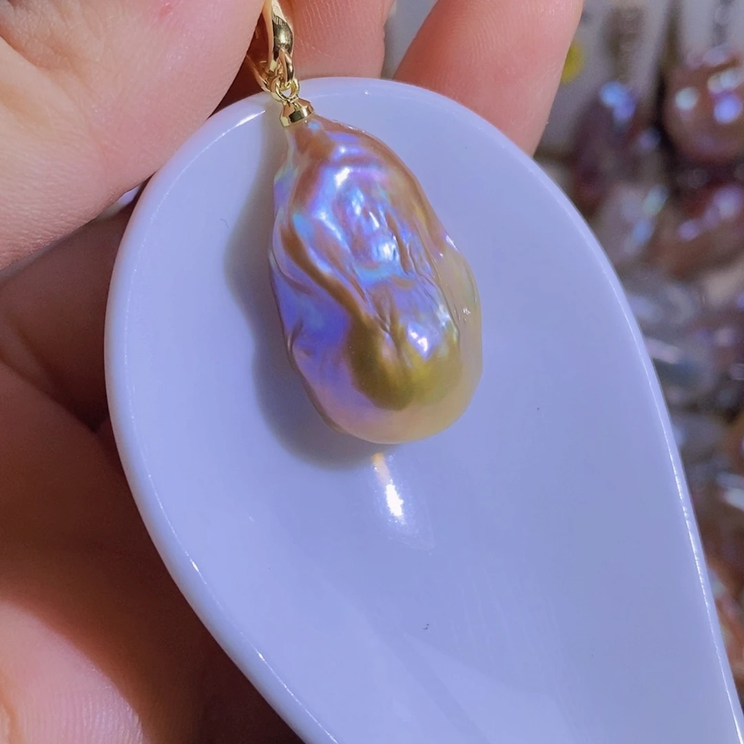 合金天然淡水珍珠（微瑕）淡水珍珠