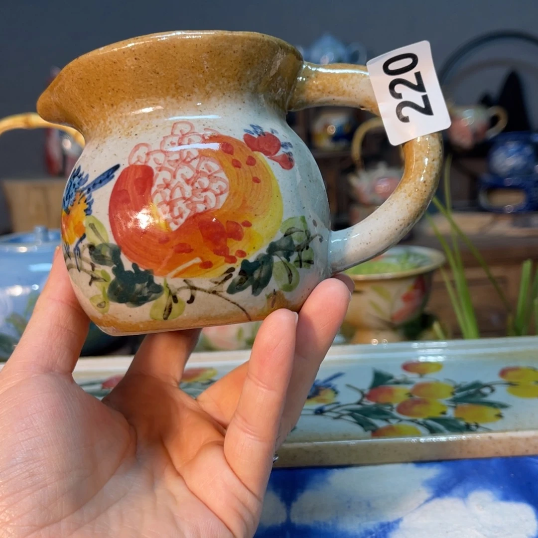 杯素浅陶瓷手工手绘