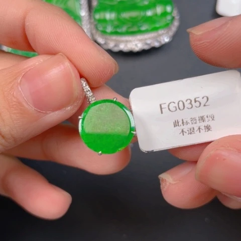 【闪购商品】颈饰银S925镶嵌翡翠翡翠