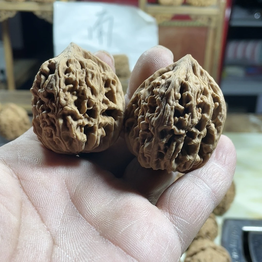 桃核吊坠可*文玩核桃鸡心