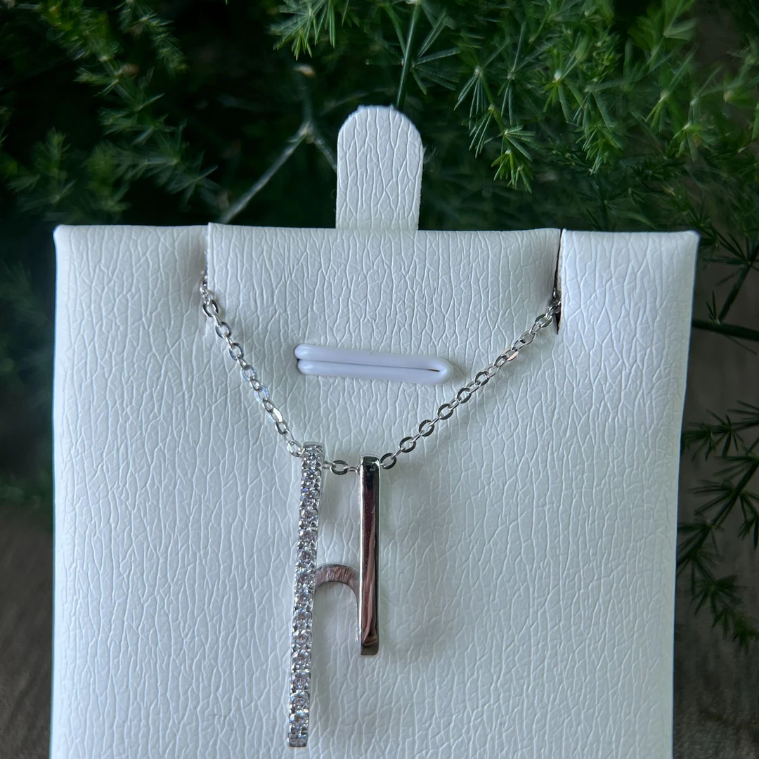 铂金符号镶嵌套链气质轻奢时尚百搭小众简约