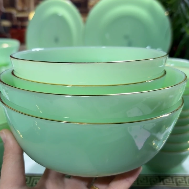 景德镇陶瓷玉瓷5.5寸2个6.5寸2个