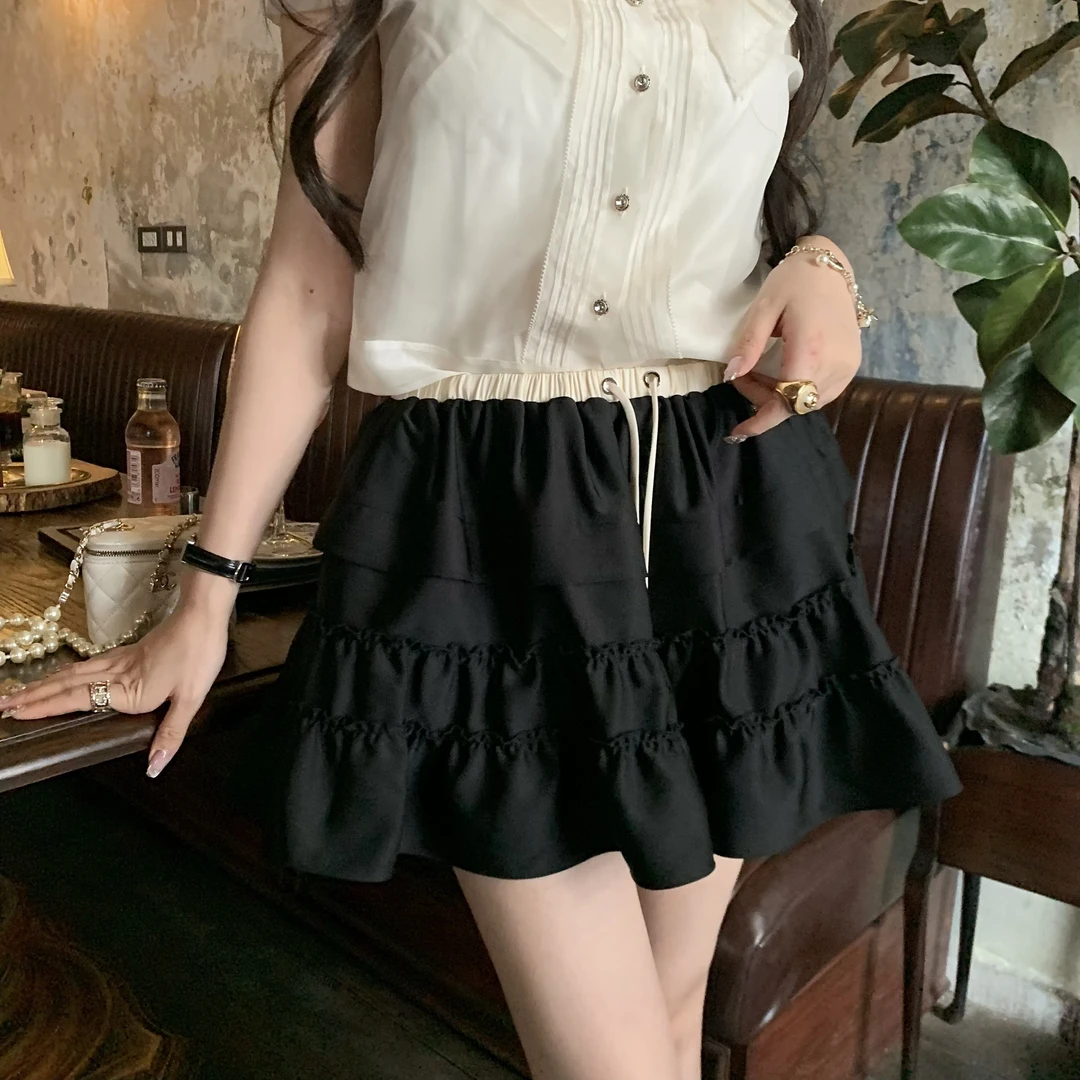 DS【少女情愫半裙】JR露丝同款一眼乖乖牌 斜纹缎半裙