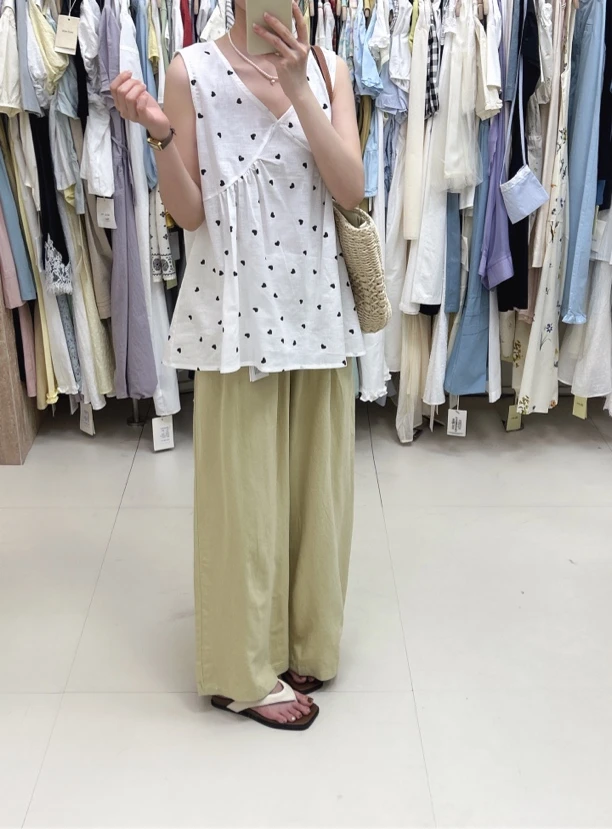 E sè 韩系女装新款休闲裤衬衫