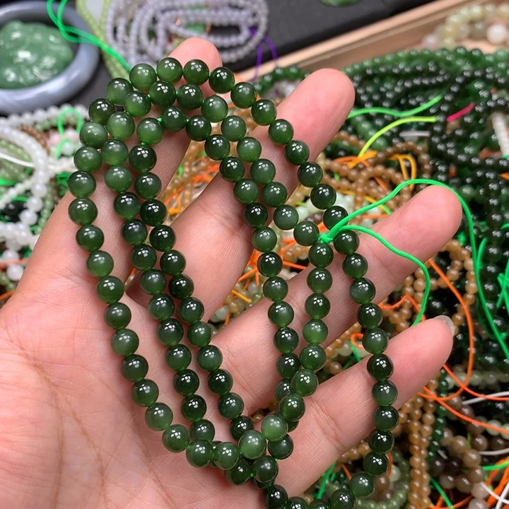 和田玉未镶嵌手链68