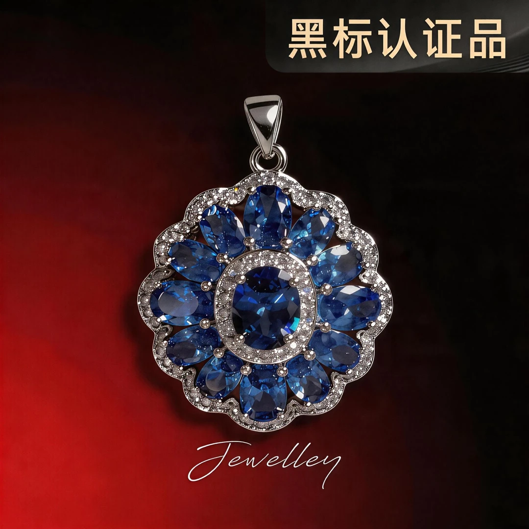 OUQ【深海莲华】轻奢时尚百搭项坠吊坠Z0D10013