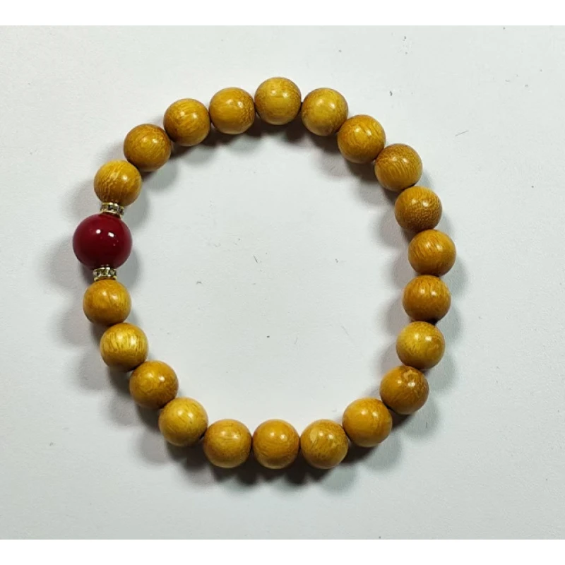 S0042-檀精美手串单圈8mm手饰黄色