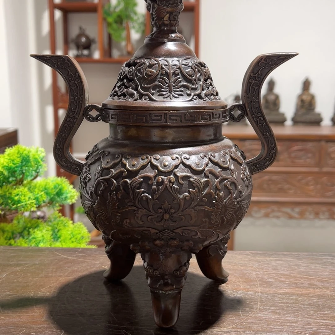 大*官耳花草炉 工艺品