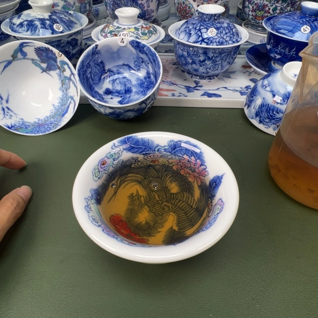 景德镇纯手工纯手绘茶具木木12