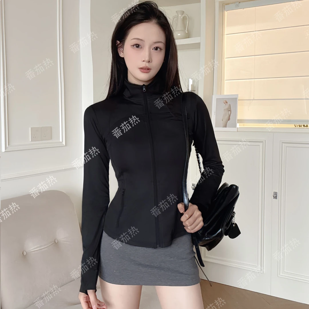 【番茄热】防晒衣立领修身UPF50+运动瑜伽女透气防紫外线薄款防晒衣