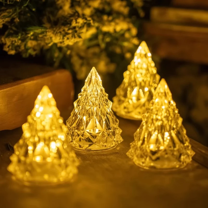 户外露营氛围灯冰山小夜灯电子蜡烛水晶灯桌面装饰场景布置摆件灯