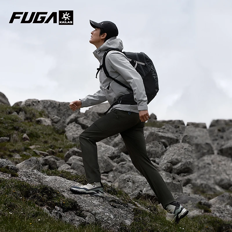Kailas/凯乐石【T10-X】户外运动专业耐磨防风软壳裤男女KG2439301