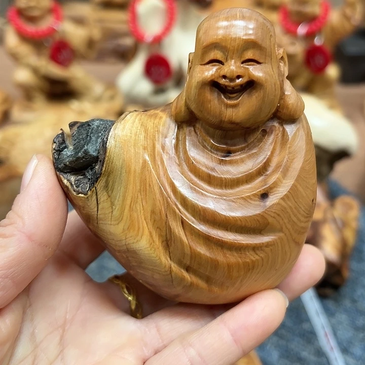 柏木太行崖柏手把摆件