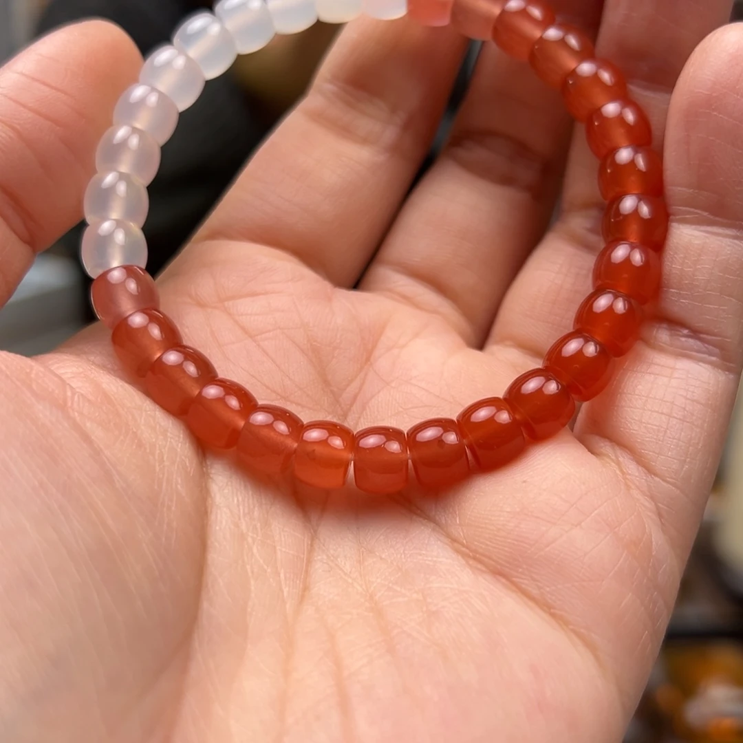 南红玛瑙手链合金手串