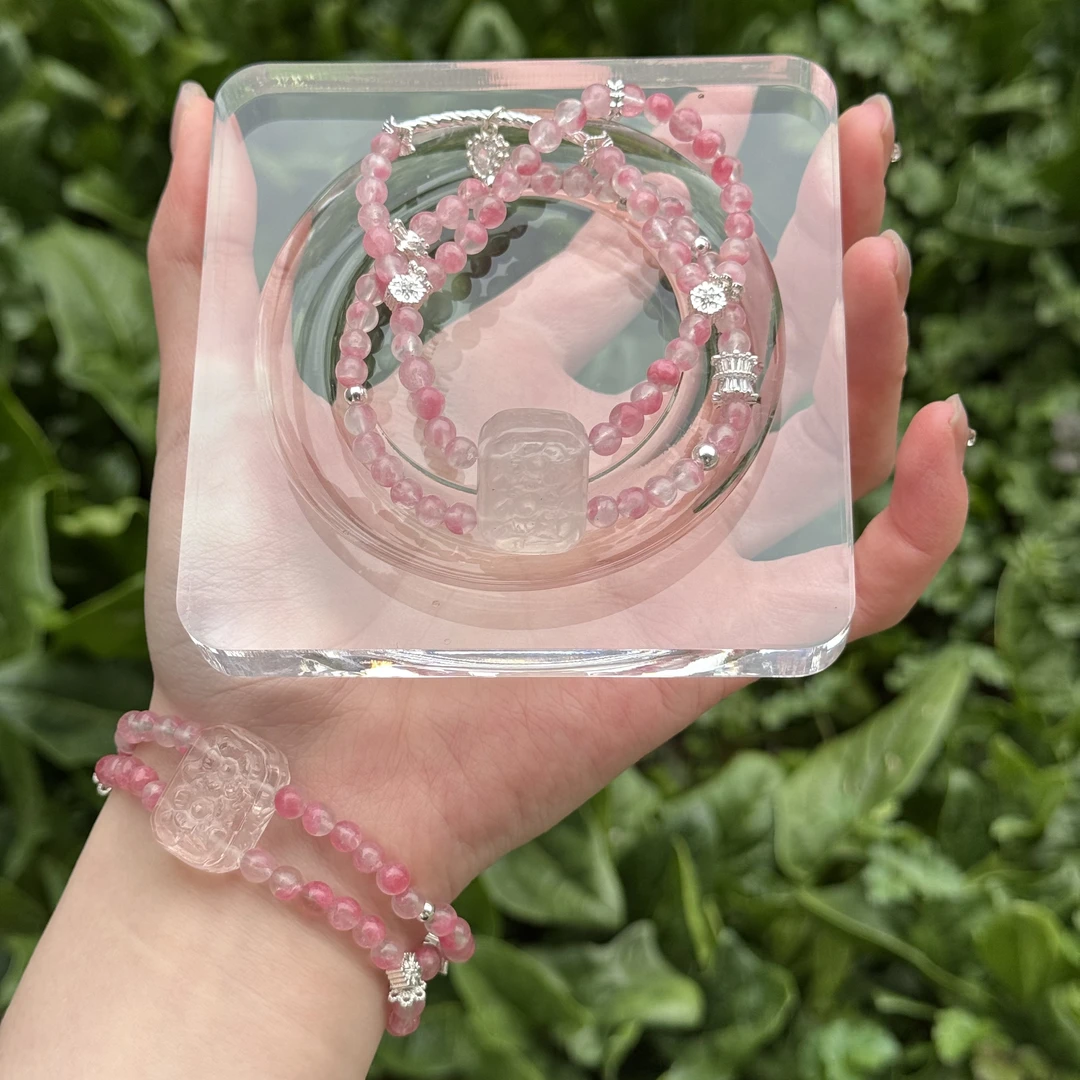 【樱花雨】蔷薇辉石 设计款手串