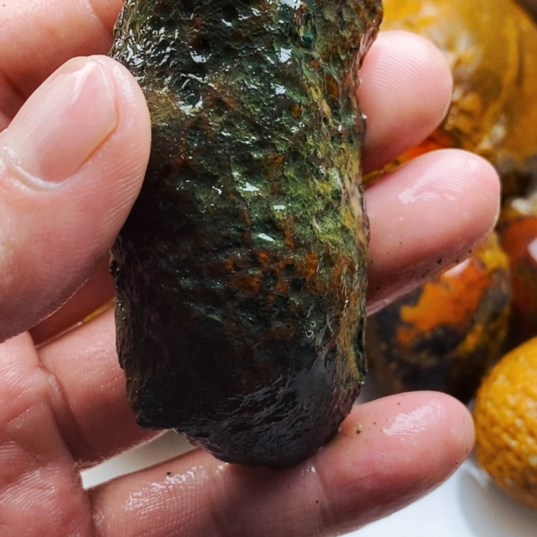 农***拳定制玛瑙未镶嵌战国红